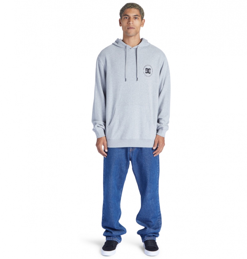 Heather Grey DC Shoes Concrete - Hoodie | 769JWRKUI