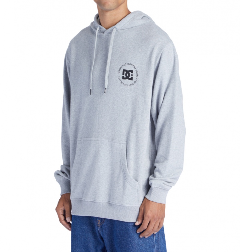 Heather Grey DC Shoes Concrete - Hoodie | 769JWRKUI