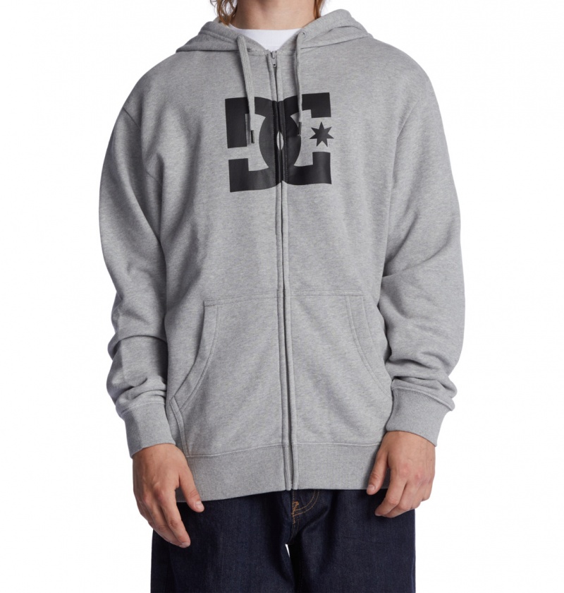 Heather Grey DC Shoes DC Star - Zip-Up Hoodie | 169SVQLNK