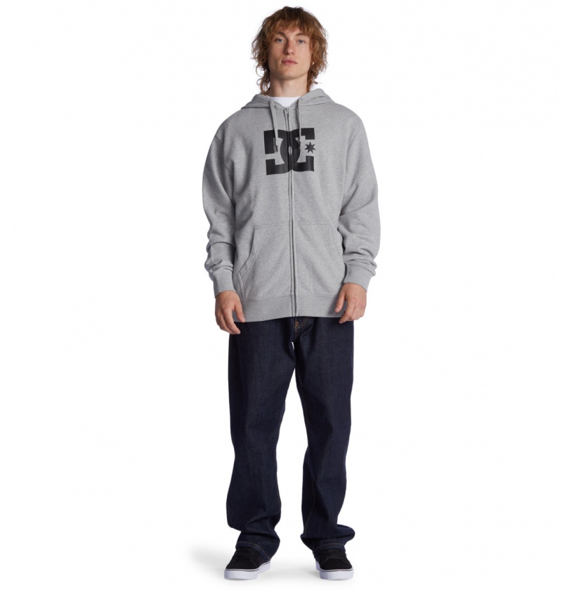 Heather Grey DC Shoes DC Star - Zip-Up Hoodie | 169SVQLNK