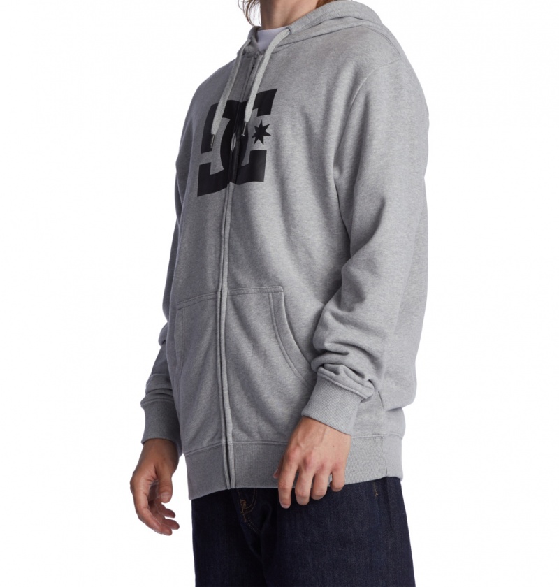 Heather Grey DC Shoes DC Star - Zip-Up Hoodie | 169SVQLNK