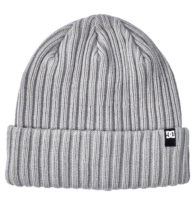 Heather Grey DC Shoes Fish N Destroy 2 - Cuffed Beanie | 597DHWGFP