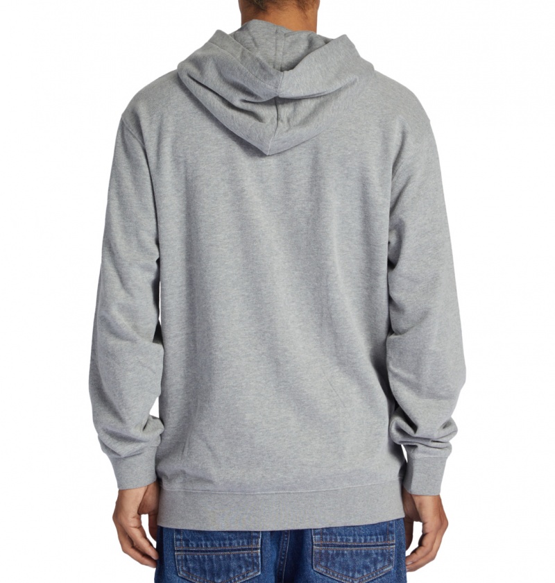 Heather Grey DC Shoes Optics - Zip-Up Hoodie | 635BGLREU