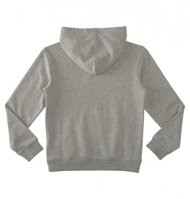 Heather Grey DC Shoes Orientation - Pullover Hoodie 10-16 | 941UDFCQN