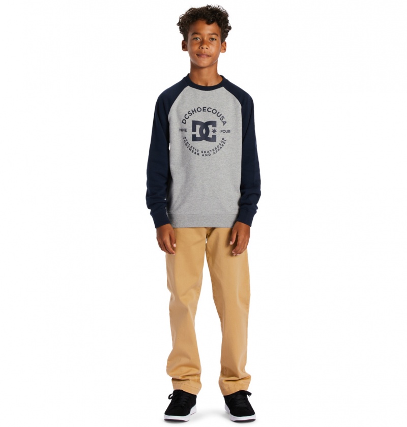 Heather Grey / Navy Blazer DC Shoes DC Star Pilot - Sweatshirt 8-16 | 318DFACLK