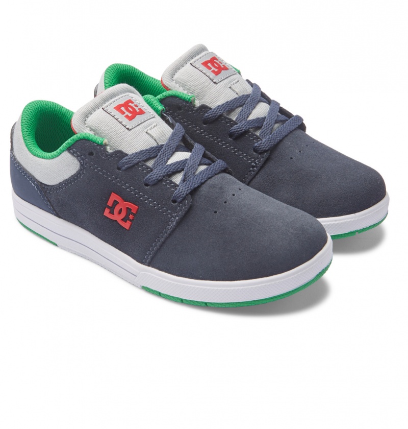 Heather Grey / Navy DC Shoes Crisis 2 - Shoes | 673QECIWT