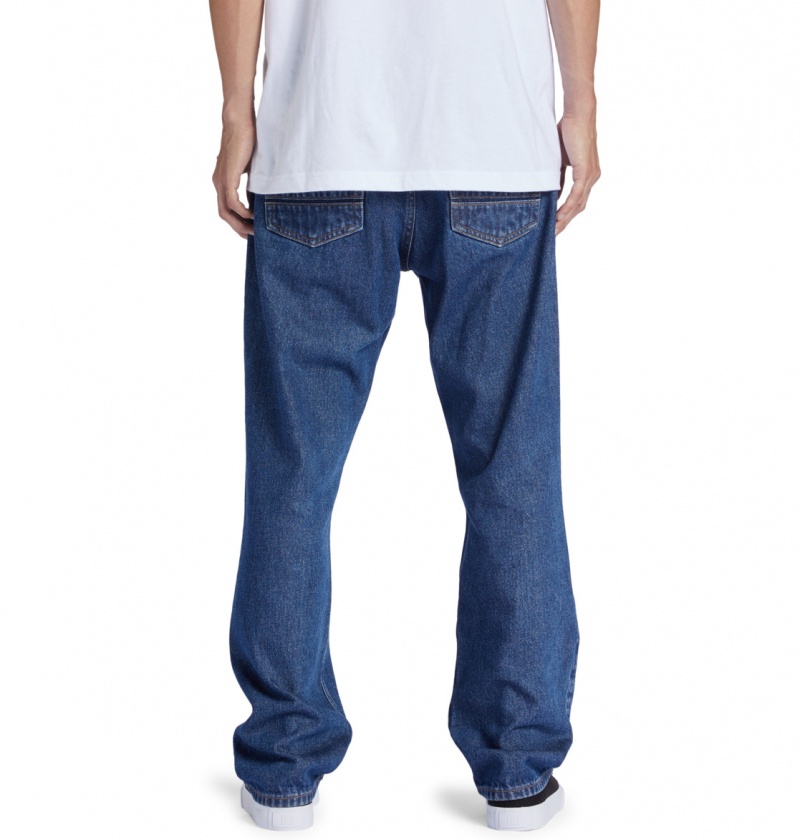 Indigo Dark DC Shoes Worker - Relaxed Fit Jeans | 245CNAXFI