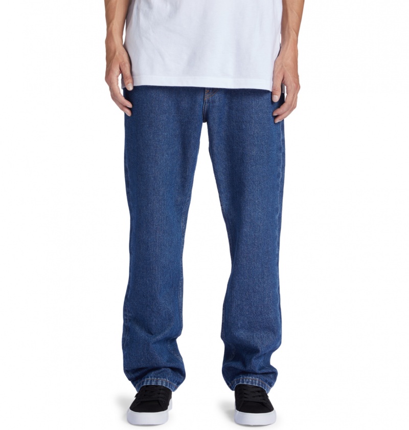 Indigo Dark DC Shoes Worker - Straight Fit Jeans | 531WBDMLX