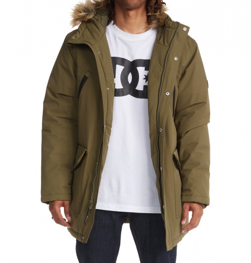 Ivy Green DC Shoes Bamberg - Water-Resistant Parka | 453UZIWHQ