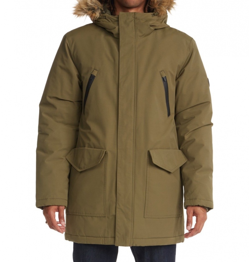 Ivy Green DC Shoes Bamberg - Water-Resistant Parka | 453UZIWHQ