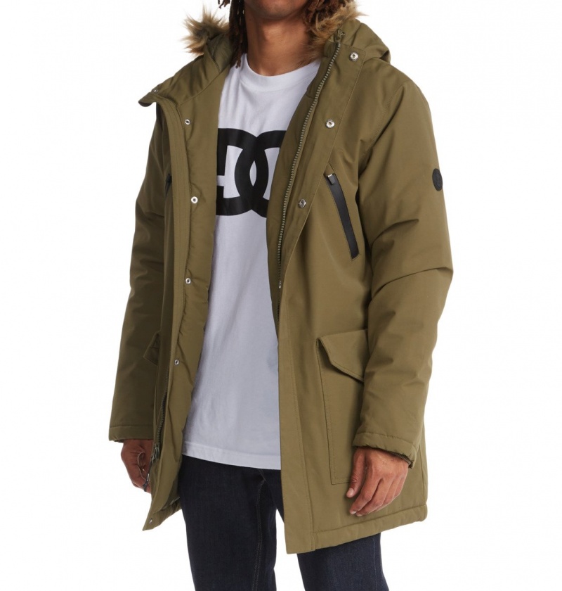 Ivy Green DC Shoes Bamberg - Water-Resistant Parka | 453UZIWHQ