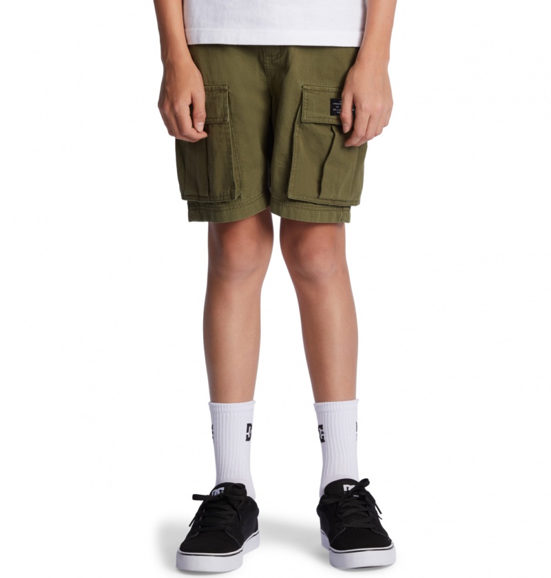 Ivy Green DC Shoes Tundra - Cargo Shorts 8-16 | 098NLKDZA