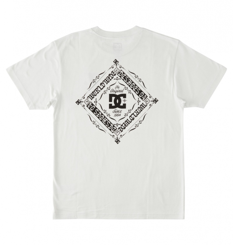 Lily White DC Shoes Classic - T-Shirt | 829TZAJNS