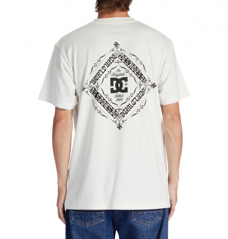 Lily White DC Shoes Classic - T-Shirt | 829TZAJNS