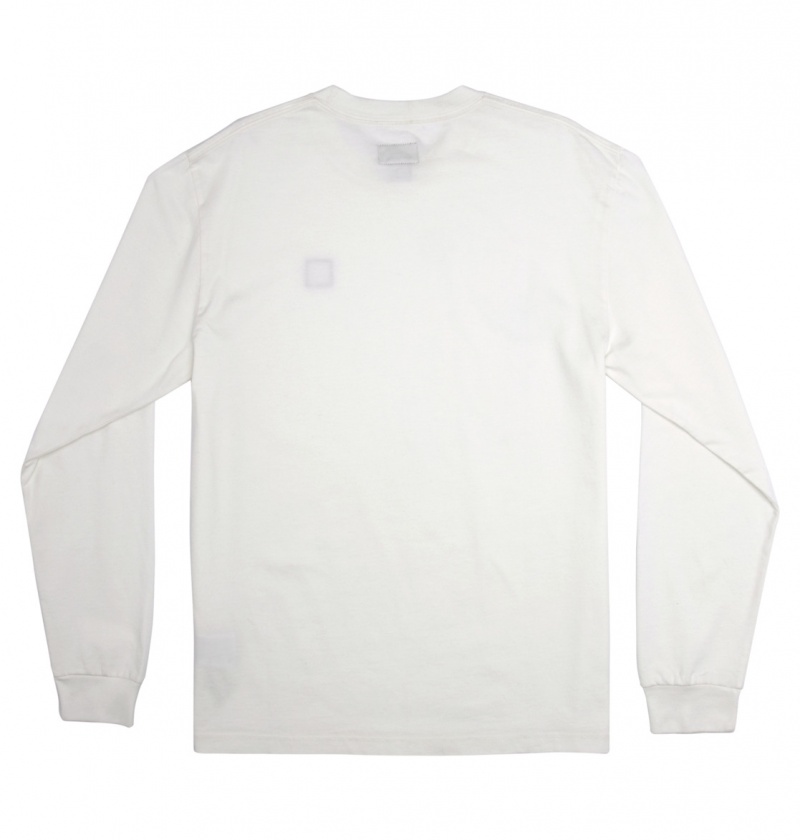 Lily White Garment Dye DC Shoes DC 1994 - Long Sleeve T-Shirt | 109IPKVGS