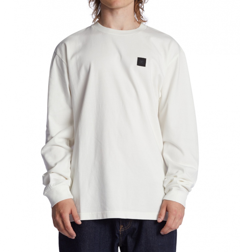 Lily White Garment Dye DC Shoes DC 1994 - Long Sleeve T-Shirt | 109IPKVGS