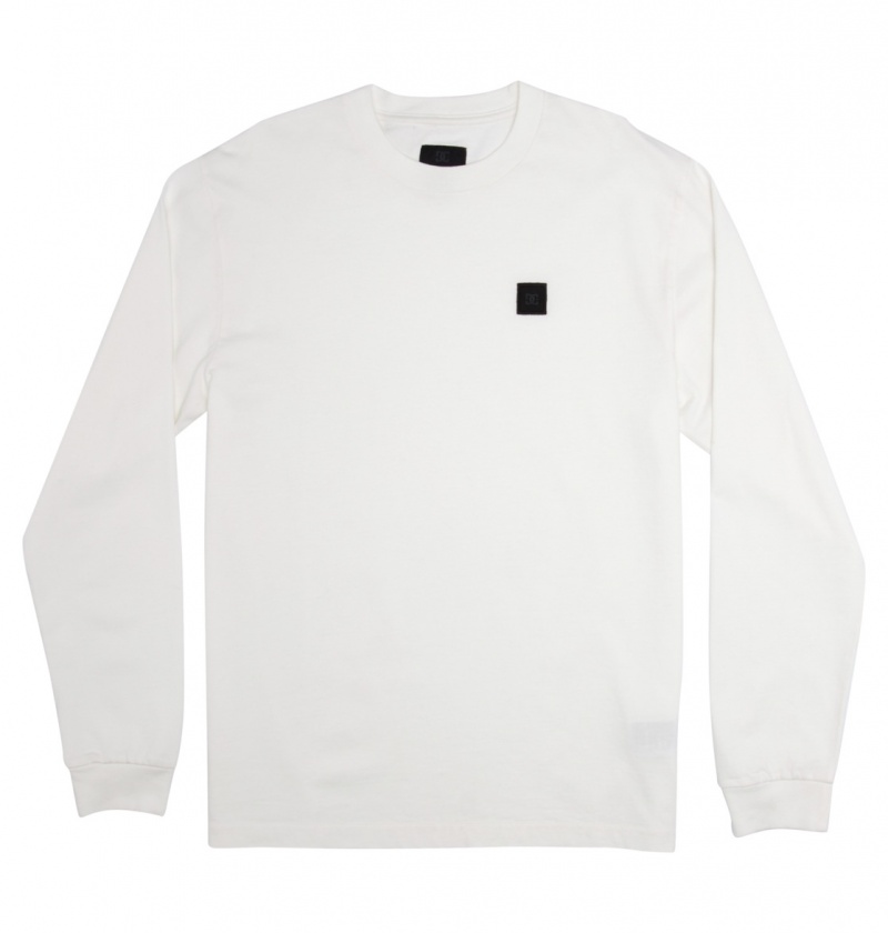 Lily White Garment Dye DC Shoes DC 1994 - Long Sleeve T-Shirt | 109IPKVGS