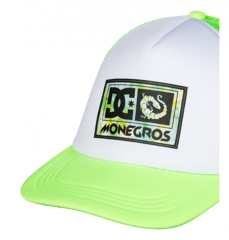 Lime Green DC Shoes x Monegros - Trucker Cap | 748XUQIRJ