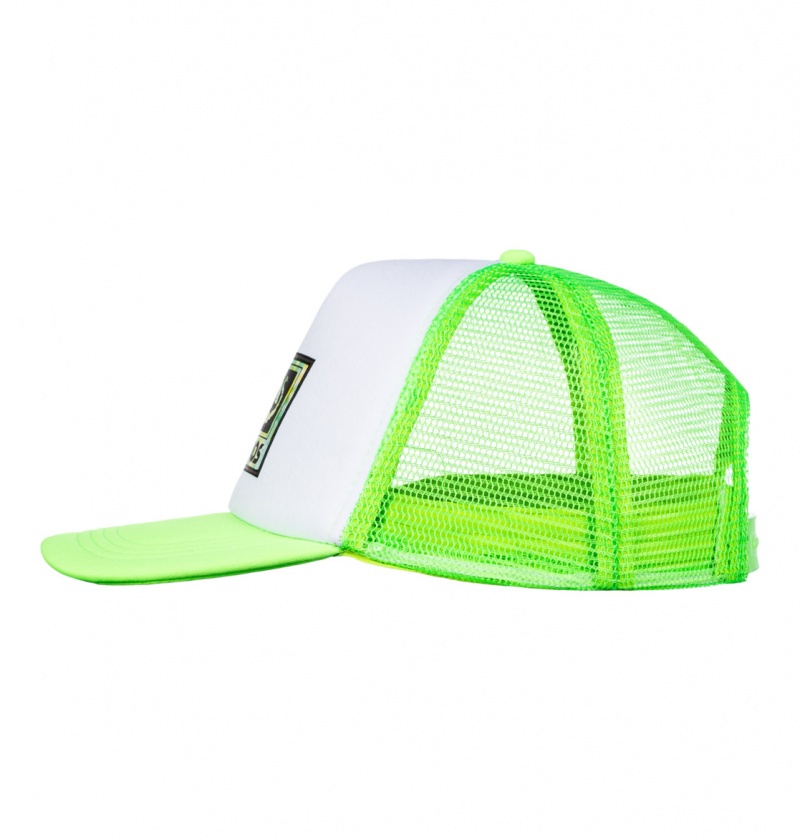 Lime Green DC Shoes x Monegros - Trucker Cap | 748XUQIRJ