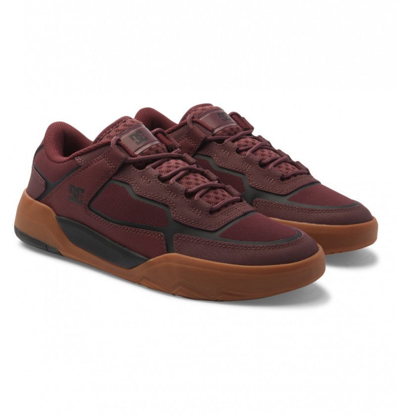 Maroon DC Shoes DC Metric - Leather Shoes | 843SOEZKN