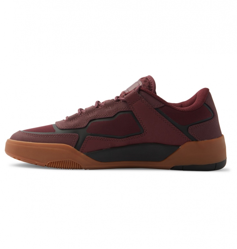 Maroon DC Shoes DC Metric - Leather Shoes | 843SOEZKN