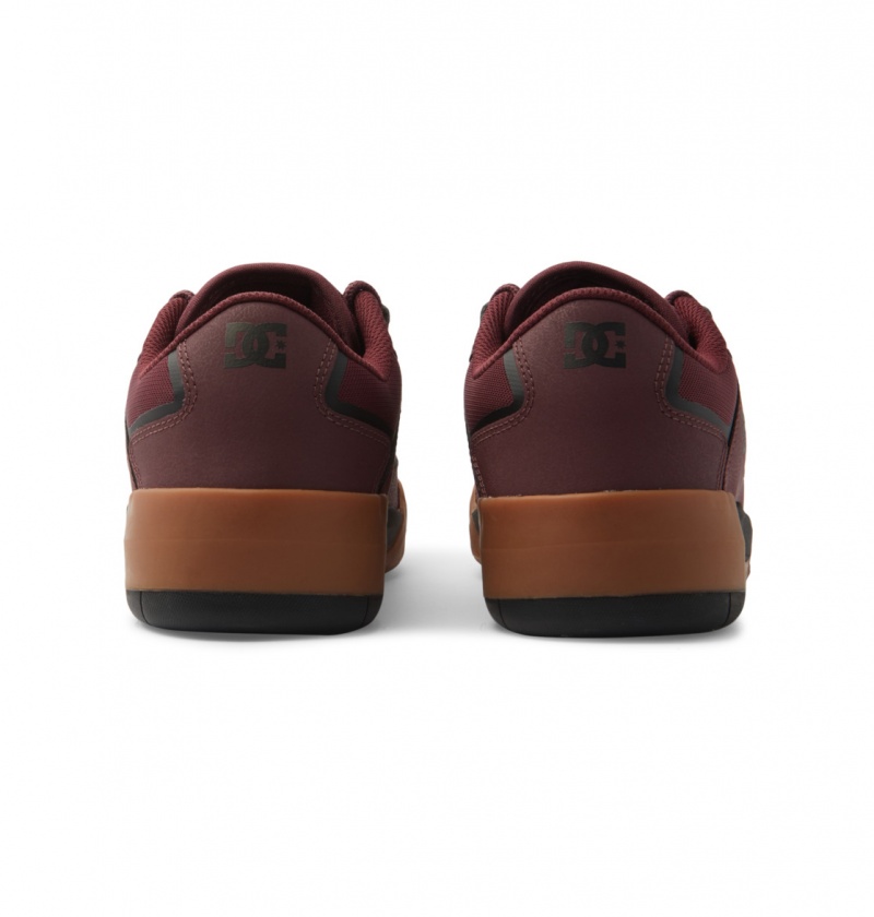 Maroon DC Shoes DC Metric - Leather Shoes | 843SOEZKN