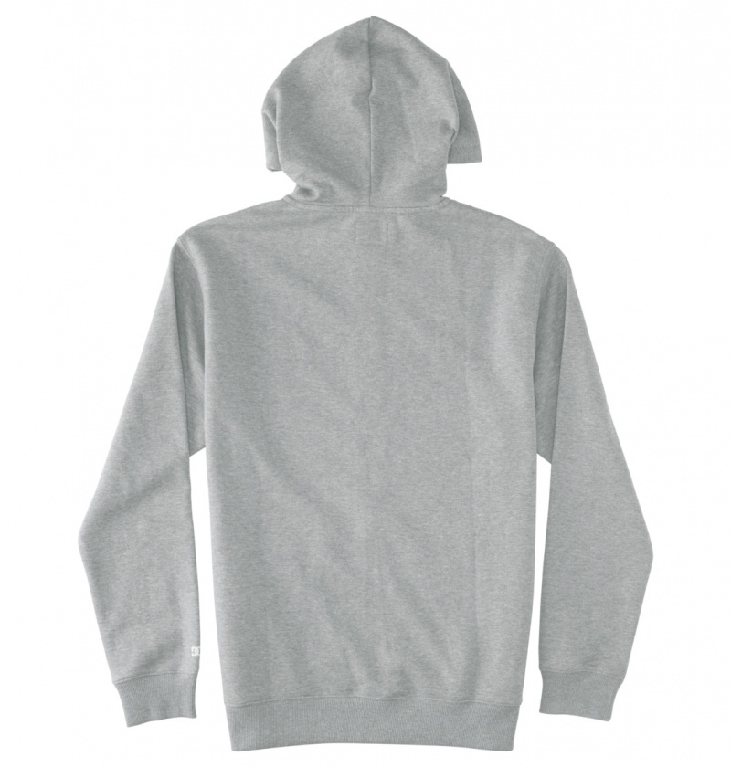 Medium Grey Heather DC Shoes Baseline - Zip-Up Hoodie | 524AZEUXN