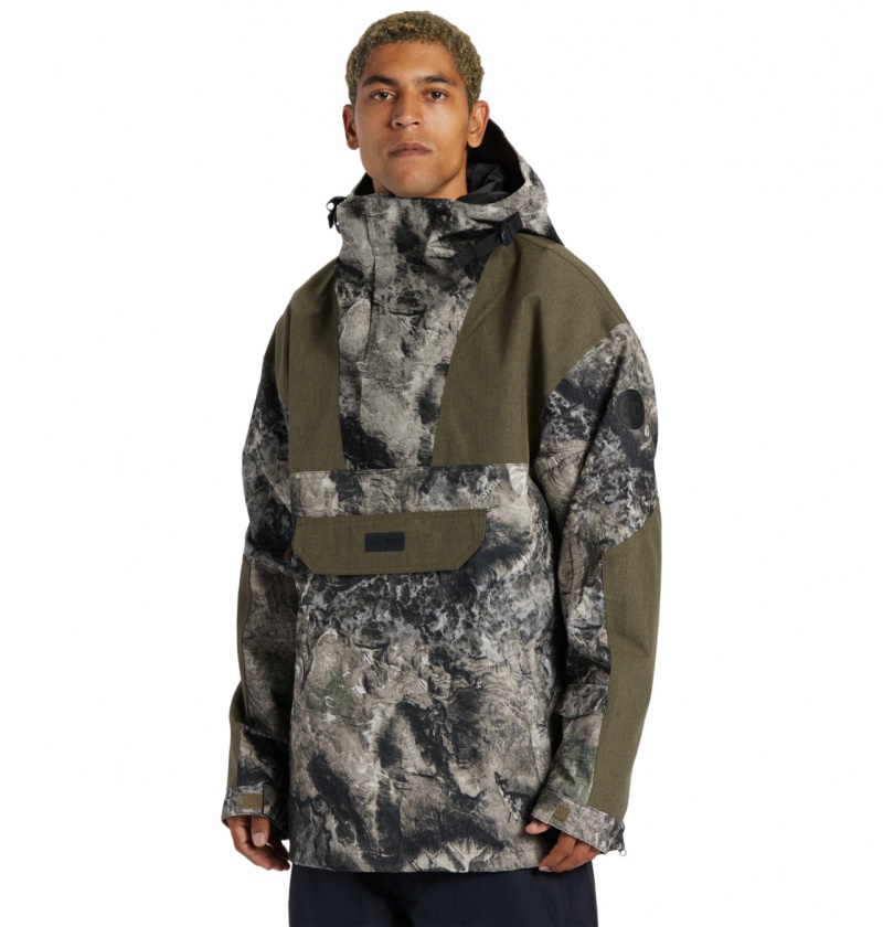 Mossy Oak Terra Coyote Camo DC Shoes Dc-43 - Technical Anorak Snow Jacket | 928RKQNAE