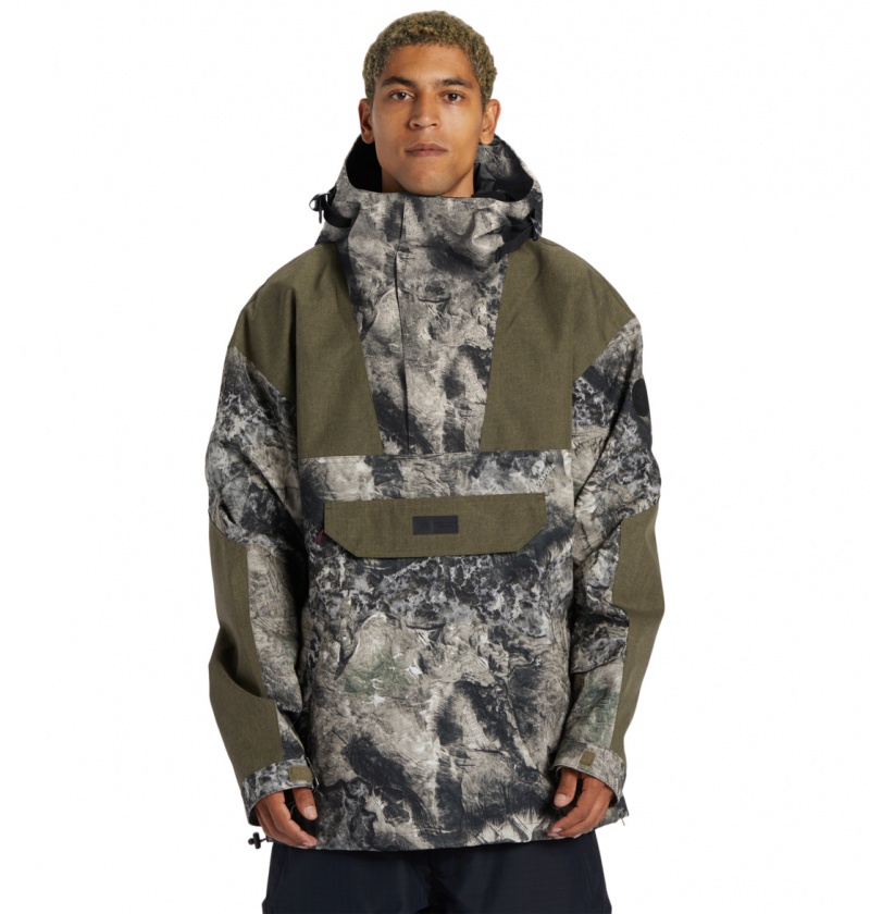 Mossy Oak Terra Coyote Camo DC Shoes Dc-43 - Technical Anorak Snow Jacket | 928RKQNAE