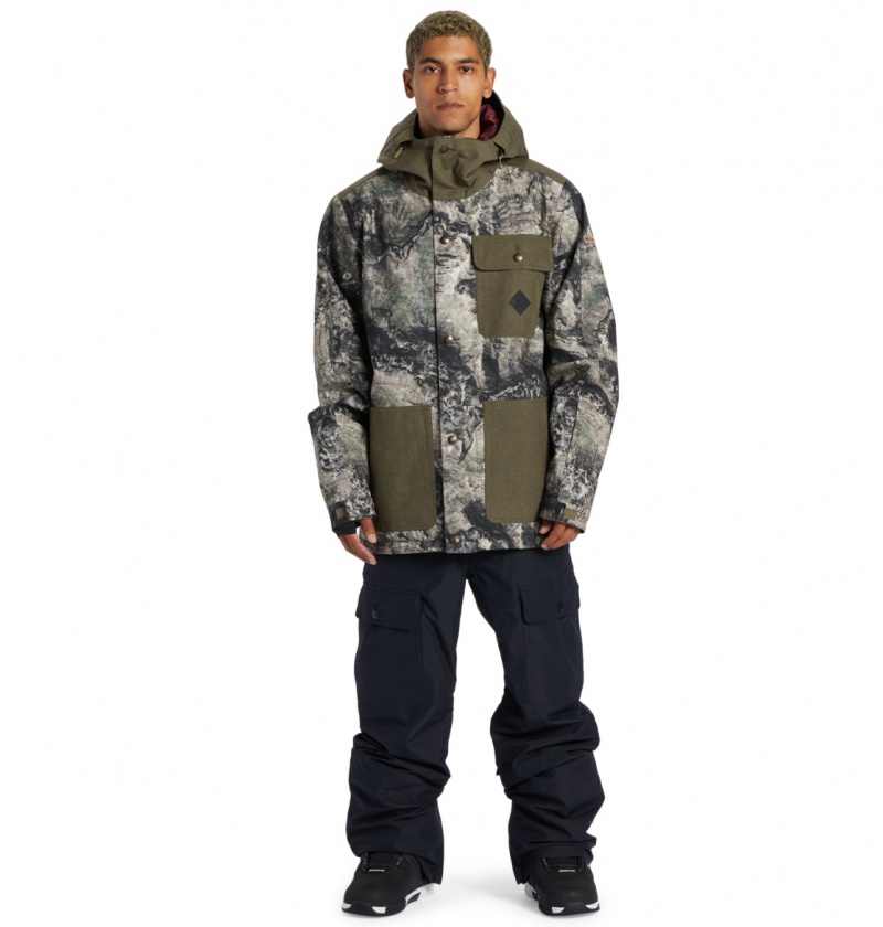 Mossy Oak Terra Coyote Camo DC Shoes Servo - Technical Snow Jacket | 142HIAWEC