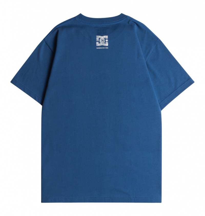 Nautical Blue DC Shoes DCrave - T-Shirt | 648RQPCSJ