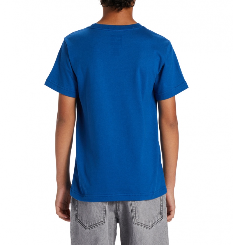 Nautical Blue DC Shoes On The Grind - T-Shirt 10-16 | 057SCMTPB