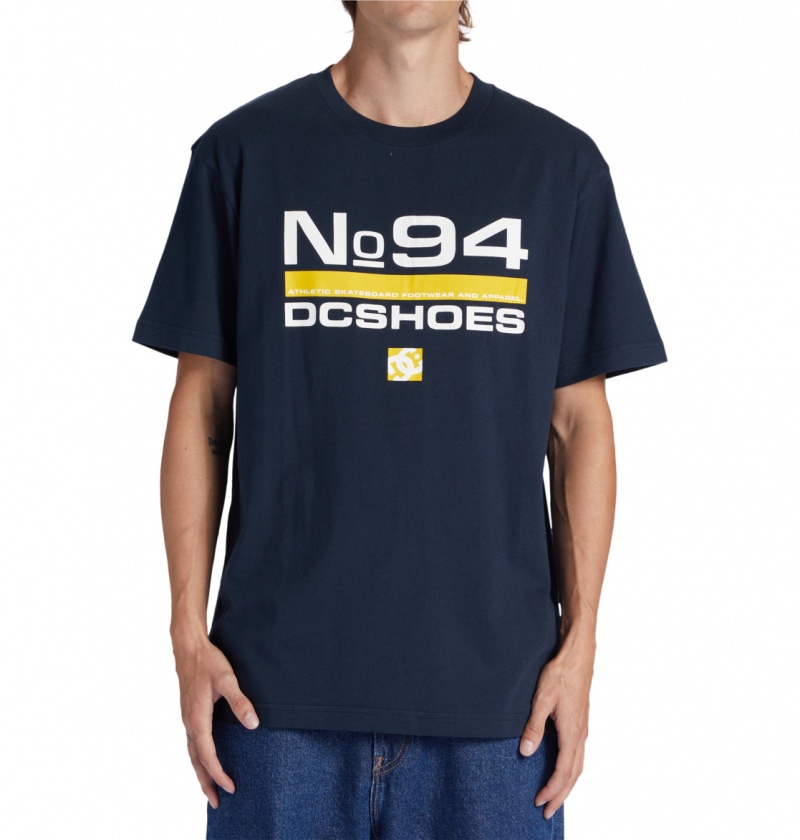 Navy Blazer DC Shoes Nine Four - T-Shirt | 756ILBYRS