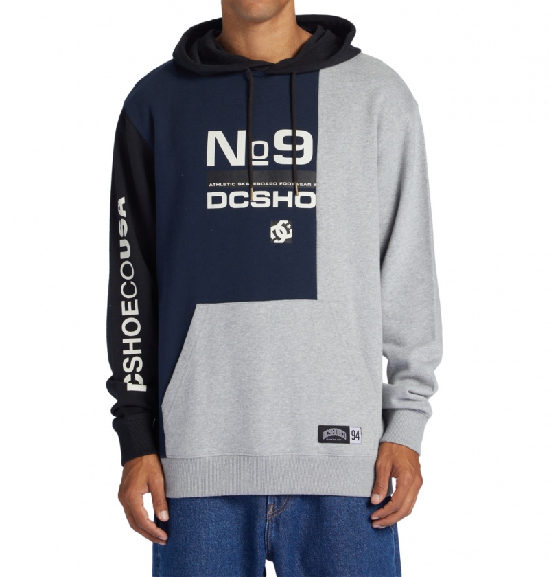 Navy Blazer Multi DC Shoes Static - Hoodie | 512MGOAXB