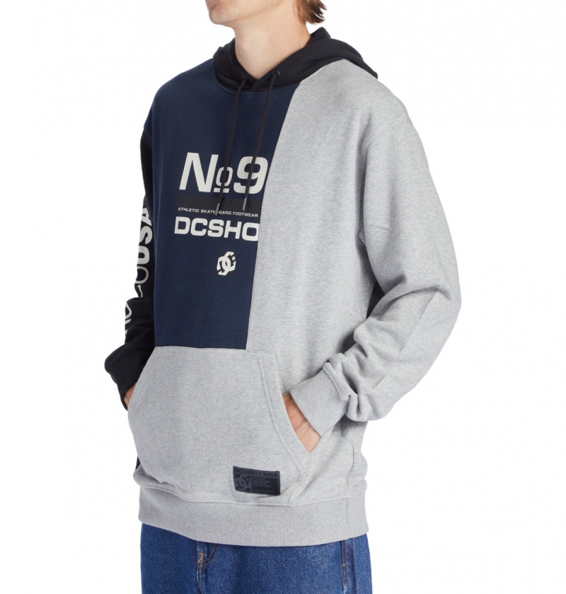 Navy Blazer Multi DC Shoes Static - Hoodie | 512MGOAXB