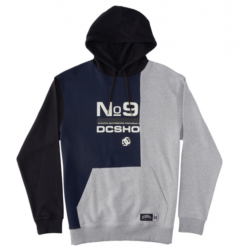 Navy Blazer Multi DC Shoes Static - Hoodie | 512MGOAXB