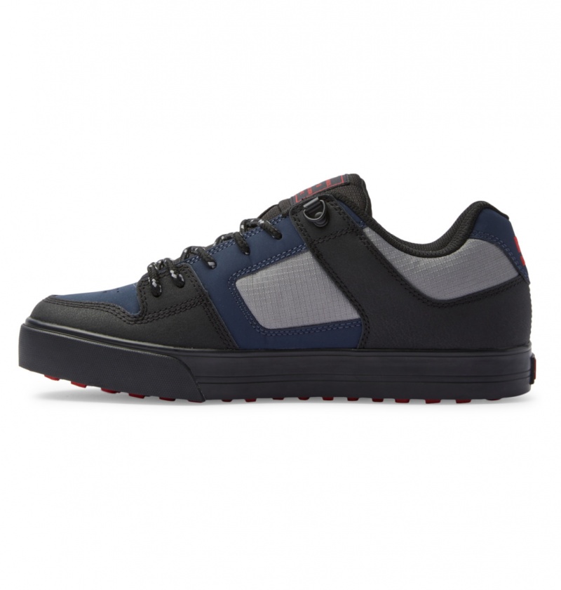 Navy / Black DC Shoes Pure WNT - Winterised Shoes | 590XLMQDR