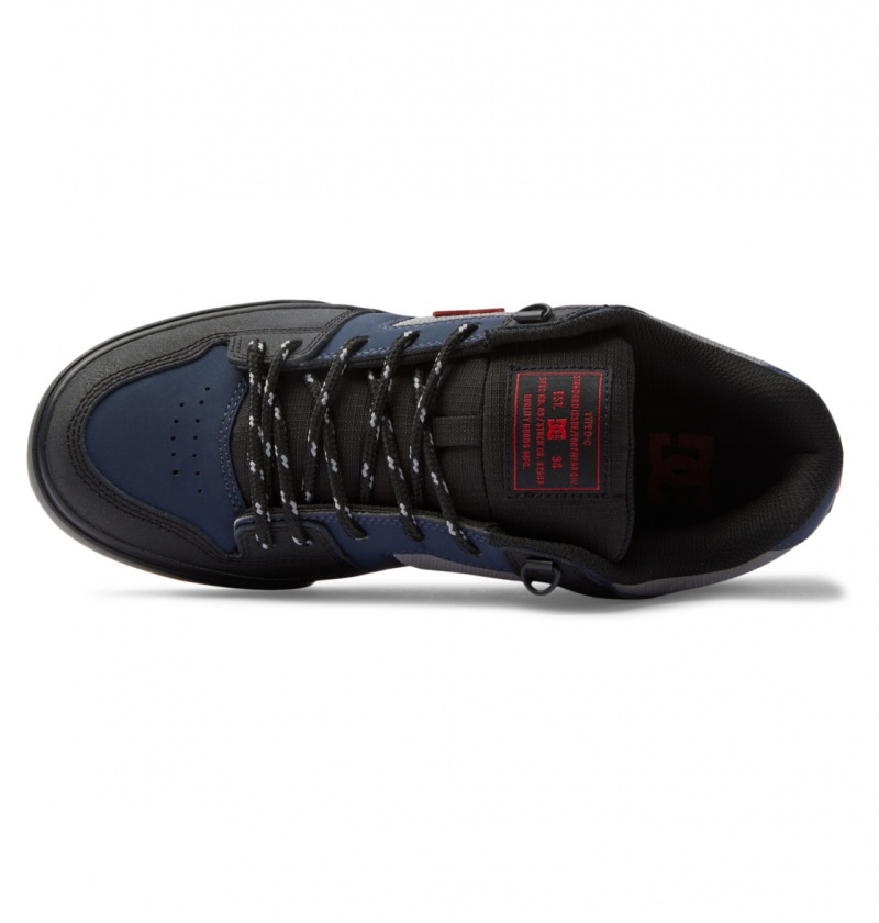 Navy / Black DC Shoes Pure WNT - Winterised Shoes | 590XLMQDR