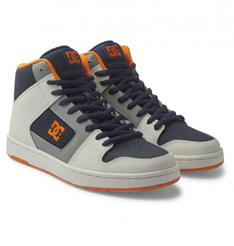 Navy / Grey DC Shoes Manteca 4 Hi - High-Top Shoes | 174YVCNLR