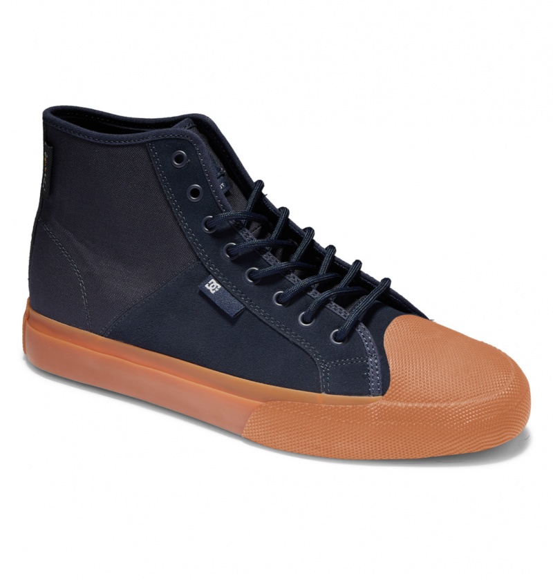 Navy / Gum DC Shoes Manual Hi Wnt - High-Top Shoes | 064TRHMIG