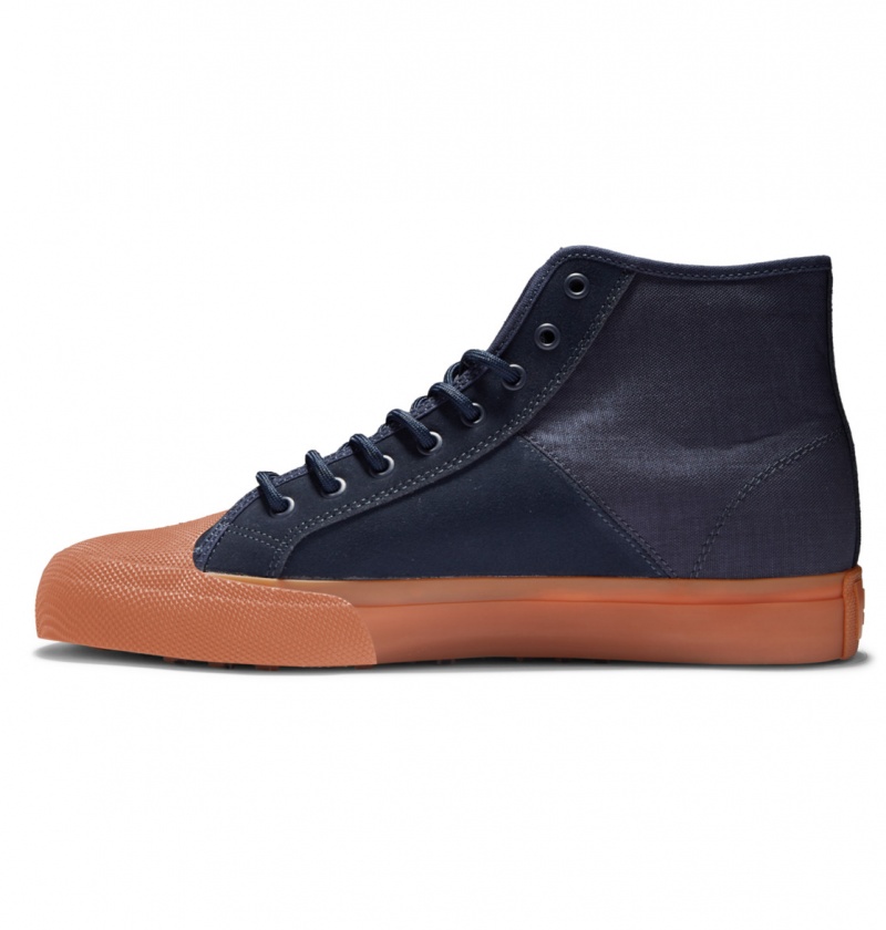 Navy / Gum DC Shoes Manual Hi Wnt - High-Top Shoes | 064TRHMIG