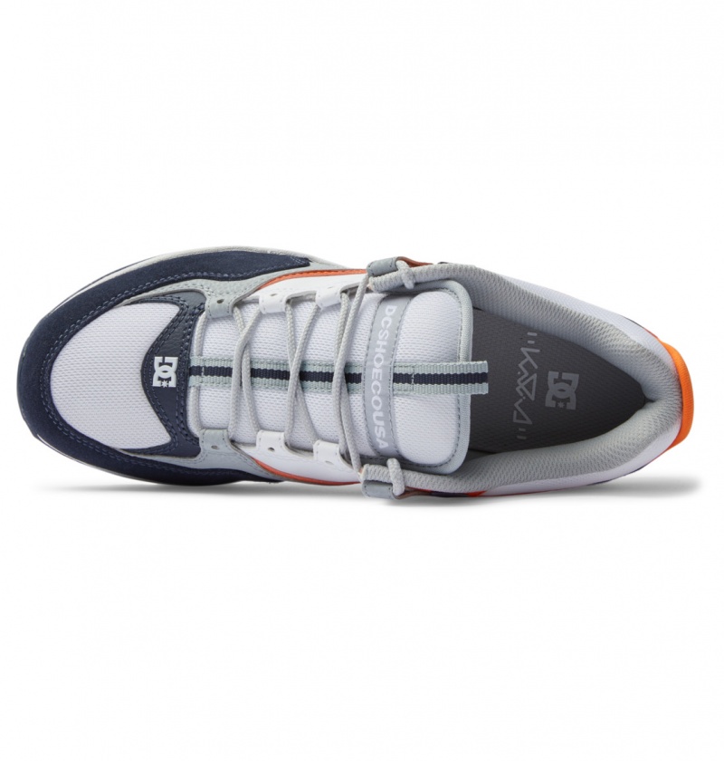 Navy / Orange DC Shoes Kalis Lite - Leather Shoes | 752RCYIUP