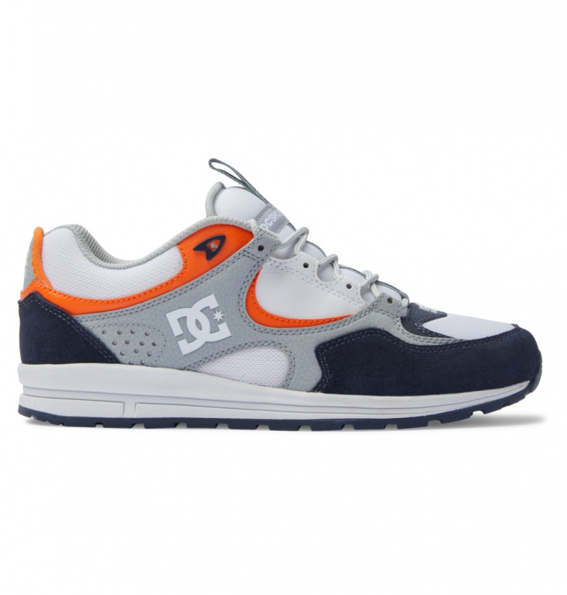 Navy / Orange DC Shoes Kalis Lite - Leather Shoes | 752RCYIUP