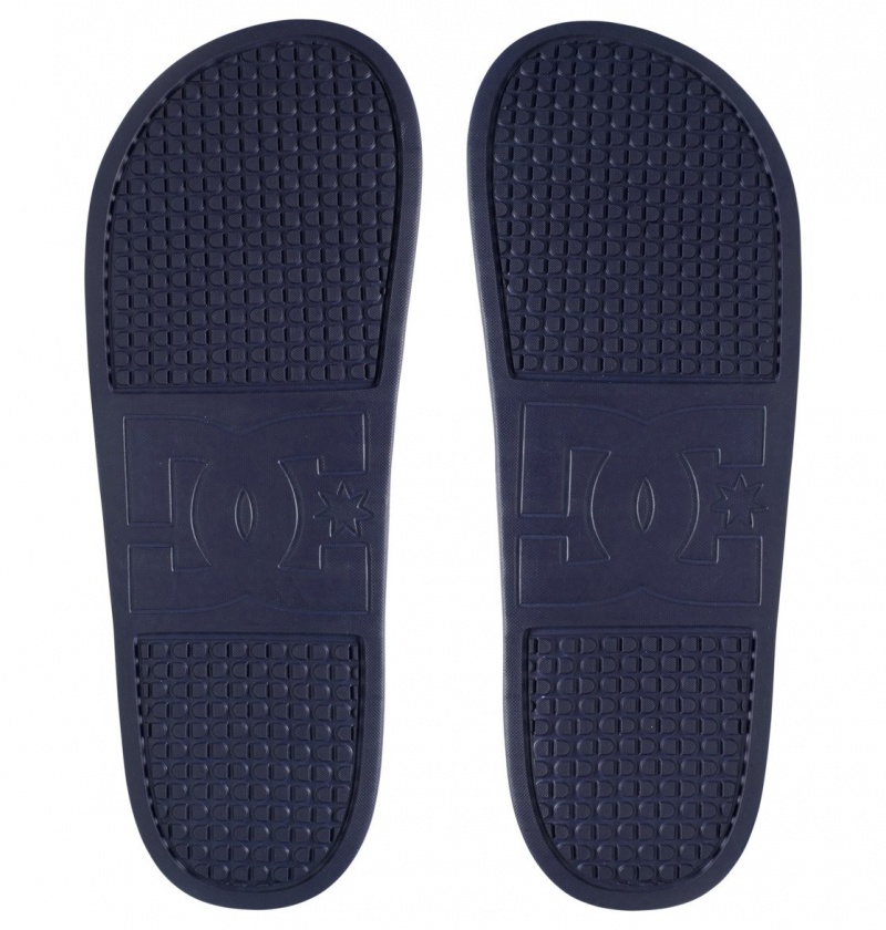 Navy / Red DC Shoes DC Slide - Slider Sandals | 216CDAPNF