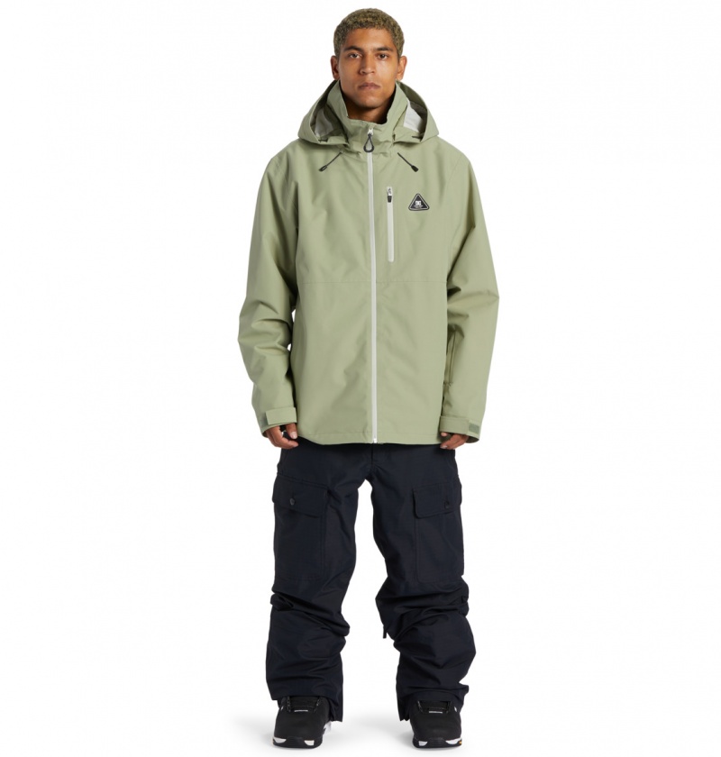 Oil Green DC Shoes Basis 30K - Technical Snow Jacket | 362REKHGC