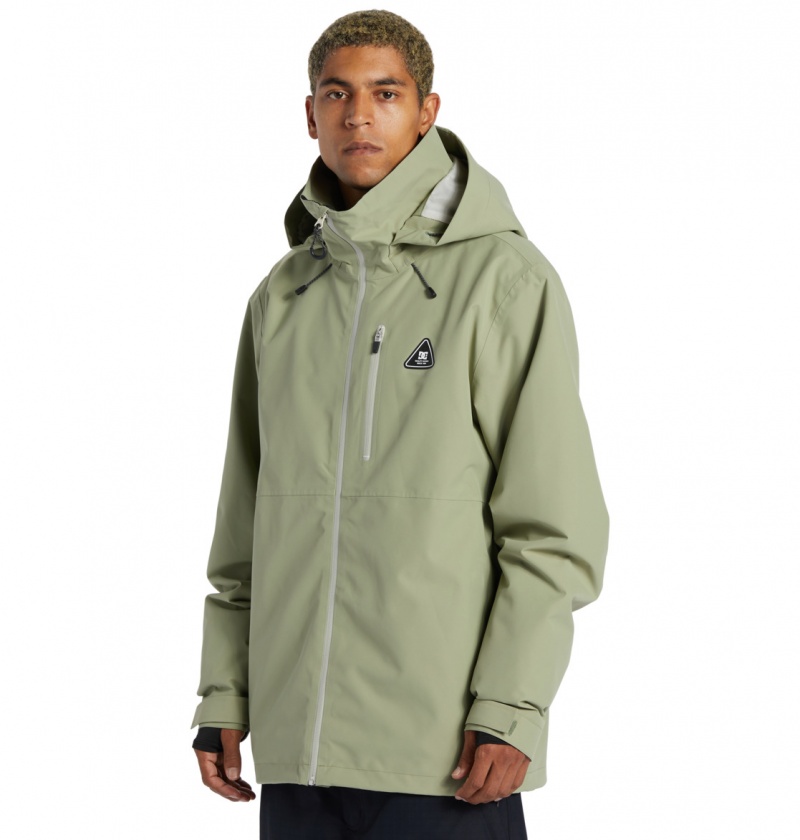 Oil Green DC Shoes Basis 30K - Technical Snow Jacket | 362REKHGC