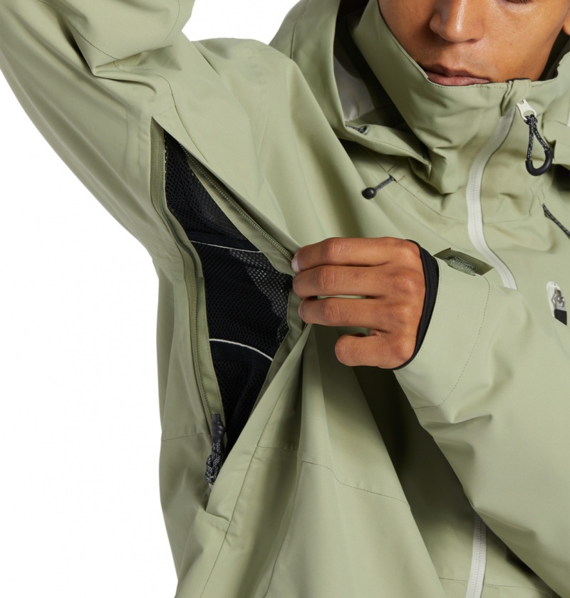 Oil Green DC Shoes Basis 30K - Technical Snow Jacket | 362REKHGC