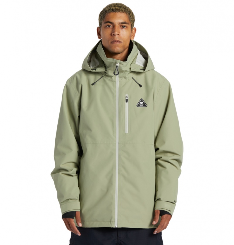 Oil Green DC Shoes Basis 30K - Technical Snow Jacket | 362REKHGC