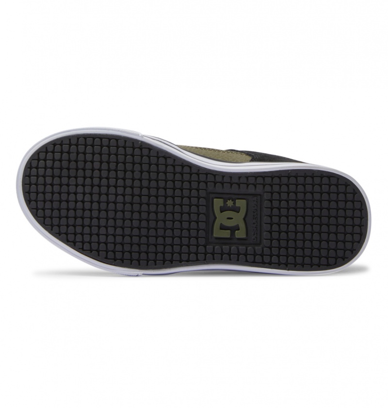 Olive Camouflage DC Shoes Pure - Leather Shoes | 857FHVLBX