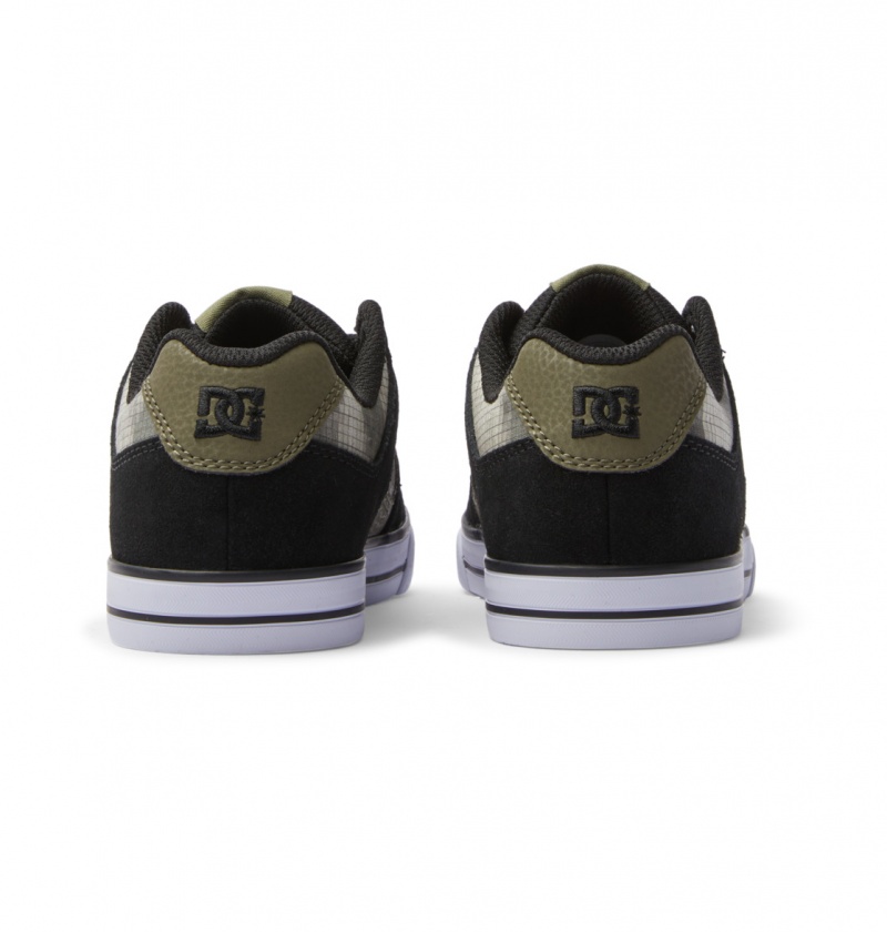 Olive Camouflage DC Shoes Pure - Leather Shoes | 857FHVLBX